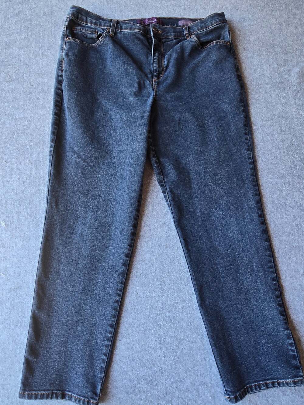 Gloria Vanderbilt Women's Jeans Amanda Slim Dark Wash Classic Rise 18W